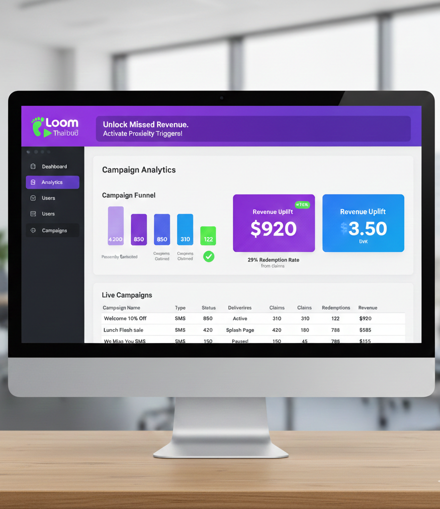Loom client dashboard screenshot